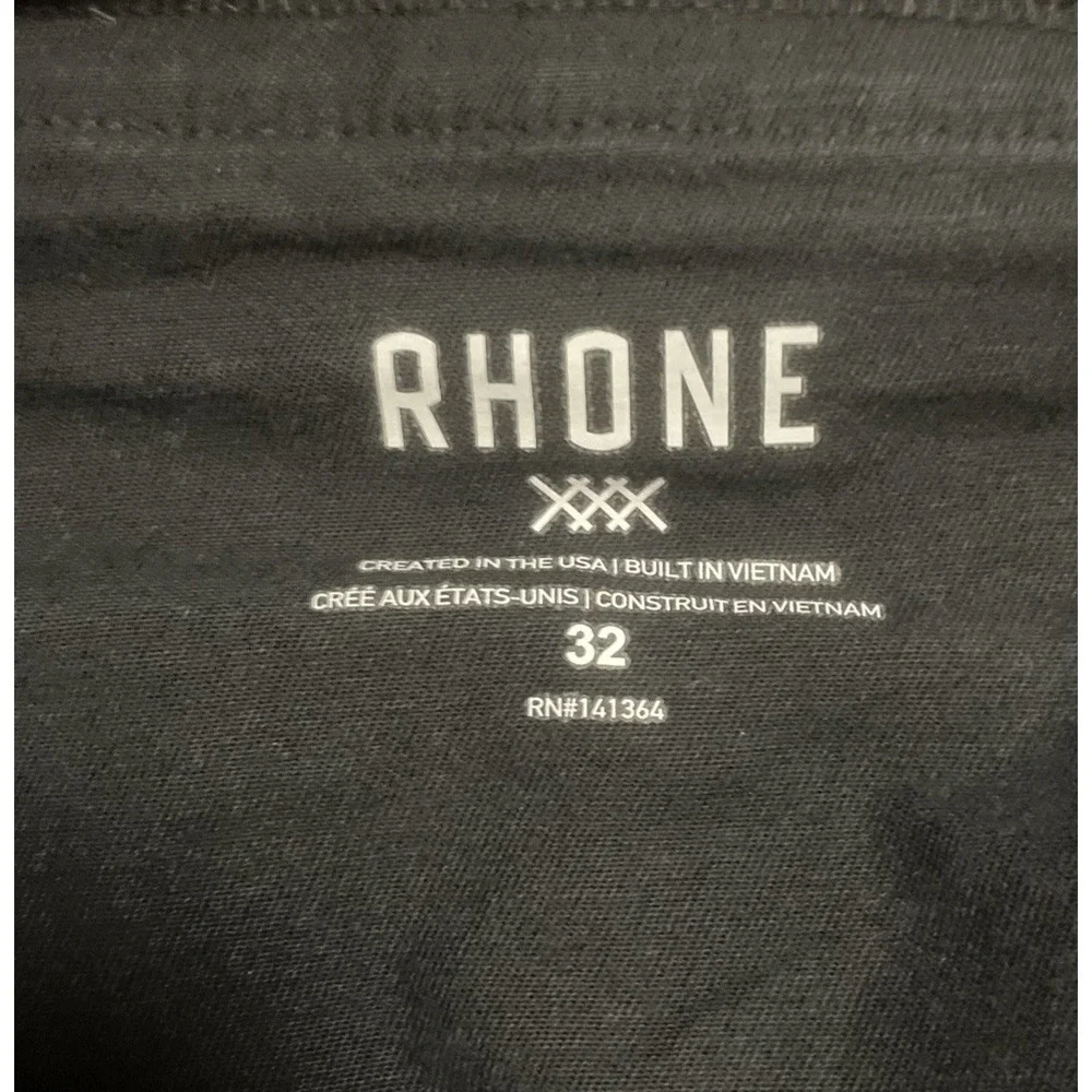 Men's Rhone Pants Size 32 Black Commuter Five Pocket 141364